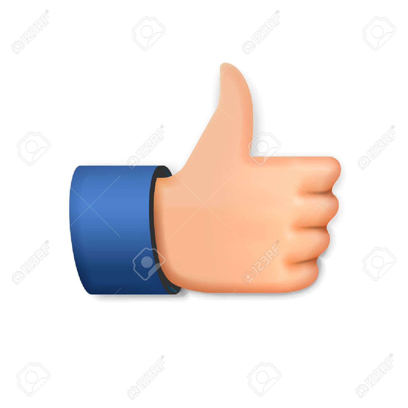 Like Icon, Emoji Thumb Up Symbol, Vector Illustration. Royalty Free SVG,  Cliparts, Vectors, and Stock Illustration. Image 53022850., image size:1300x1300