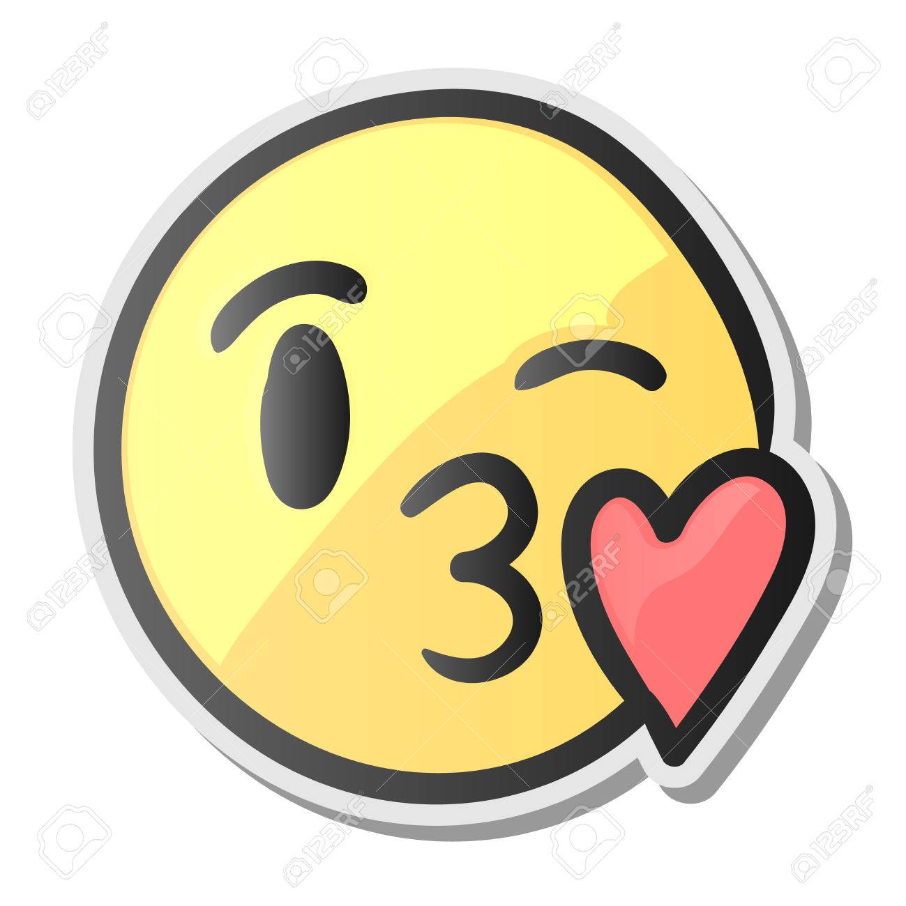 Emoji Kussen Lachelndes Gesicht Emoticon Mit Kuss Liebe Lippen Vektor Illustration Lizenzfrei Nutzbare Vektorgrafiken Clip Arts Illustrationen Image 77173741