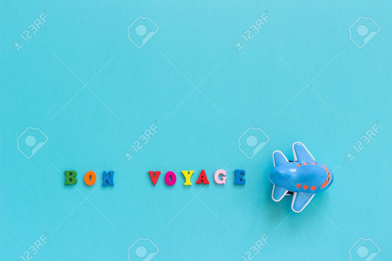 Bon Voyage Colorful Text And Children Bon Voyage Colorful Text And Children