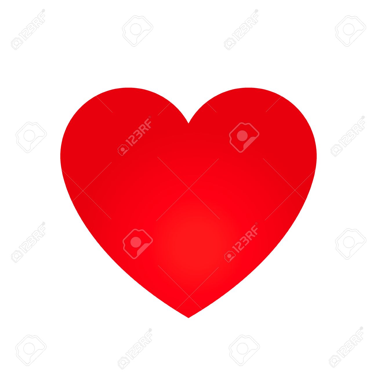 vector heart shape symbol illustration royalty free cliparts