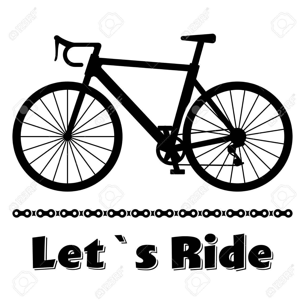 ミニマルな自転車ポスター Let S に乗る 黒レース ロードバイク チェーン付き 白い背景の上の図 のイラスト素材 ベクタ Image ミニマルな自転車ポスター Let S に乗る 黒レース ロードバイク チェーン付き 白い背景の上の図 のイラスト素材 ベクタ Image