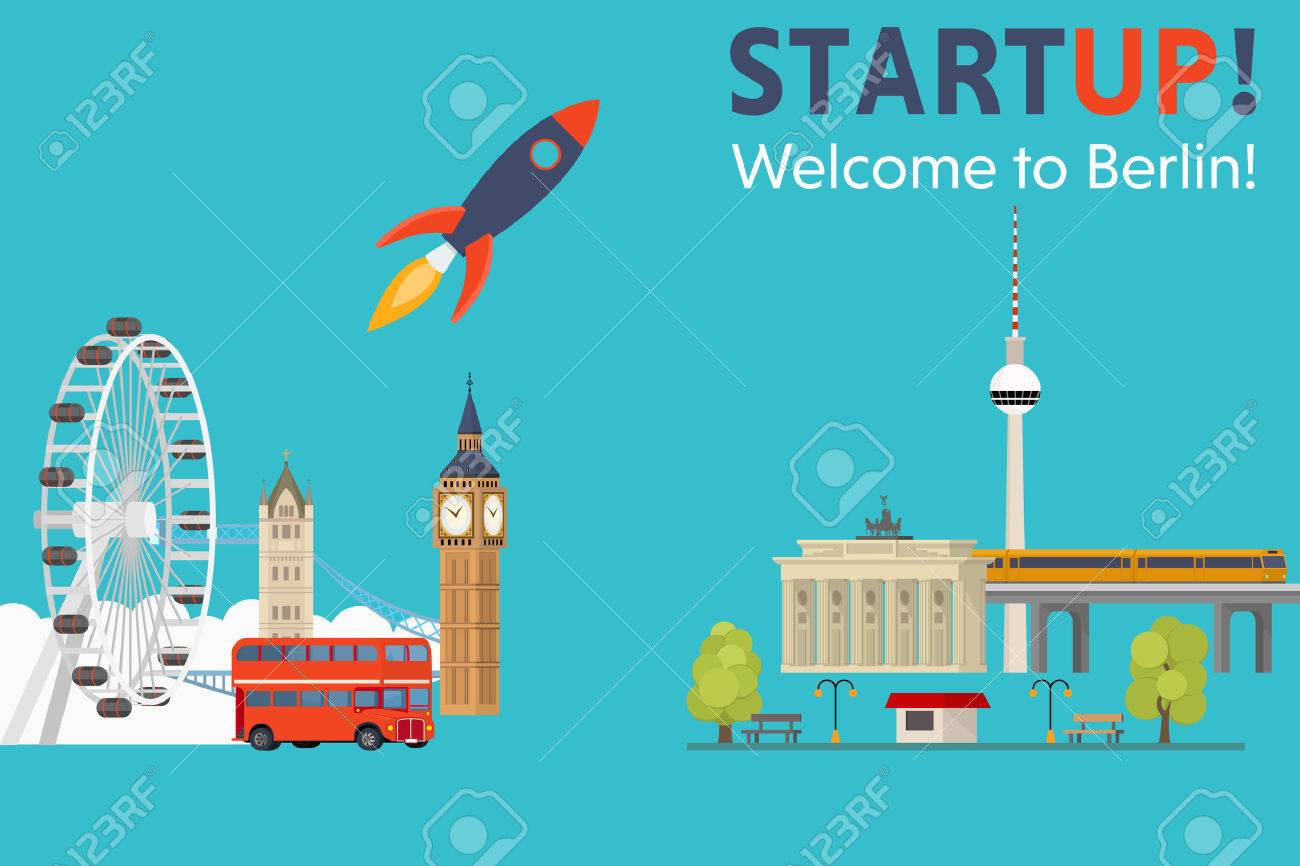 Sturtup, welcome to Berlin! Moving startups from England to Germany - Concept - 59941302 Sturtup, welcome to Berlin! Moving startups from England to Germany - Concept - 59941302
