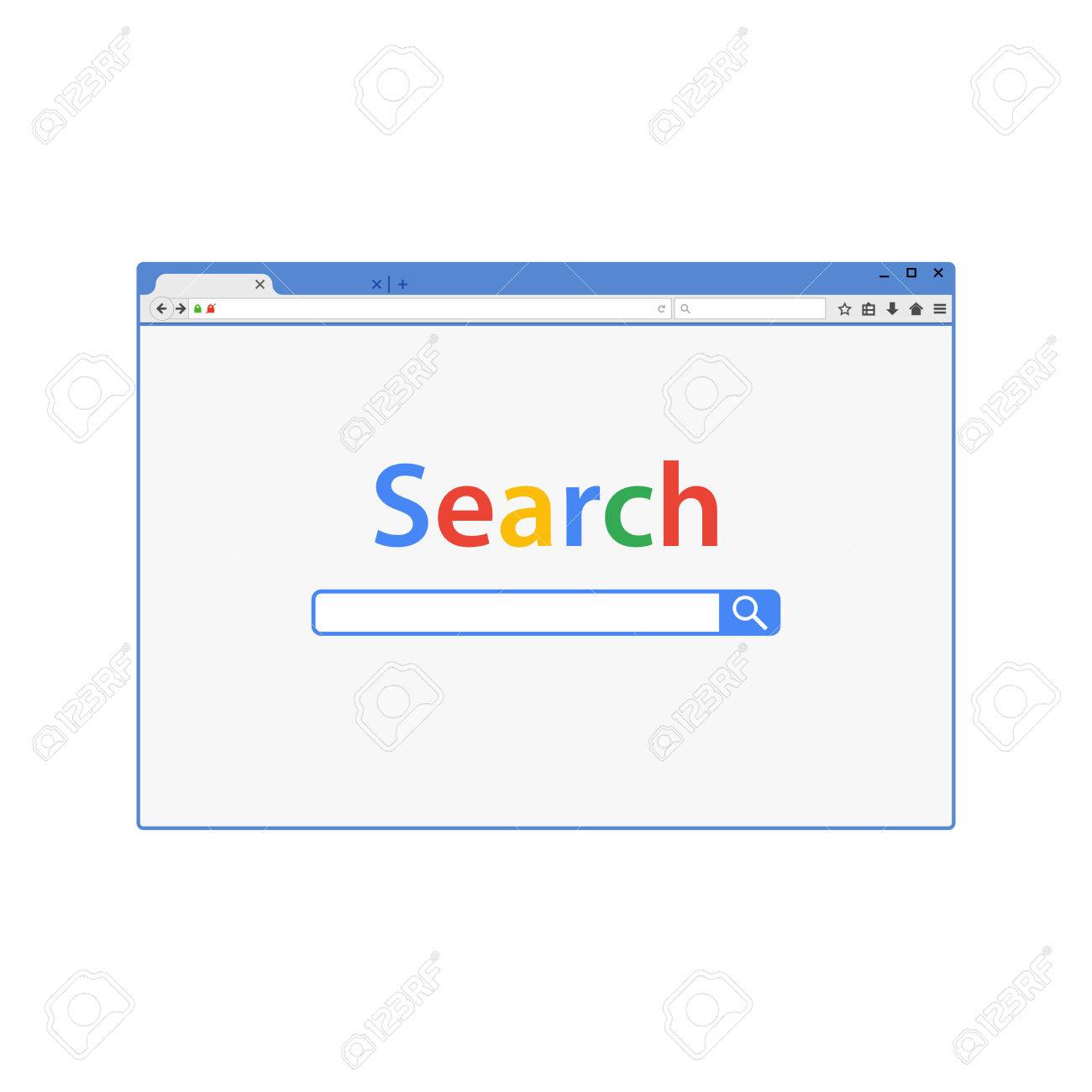 Browser window vector illustration. Fire fox web browser in flat style. - 82685765 Browser window vector illustration. Fire fox web browser in flat style. - 82685765