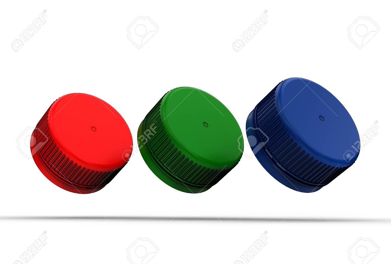 白に隔離されたペットボトルの3dイラスト の写真素材 画像素材 Image