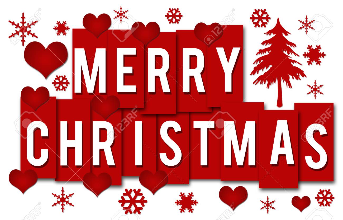 Joyeux Noel Romantiques Red Stripes Banque D Images Et Photos Libres De Droits Image