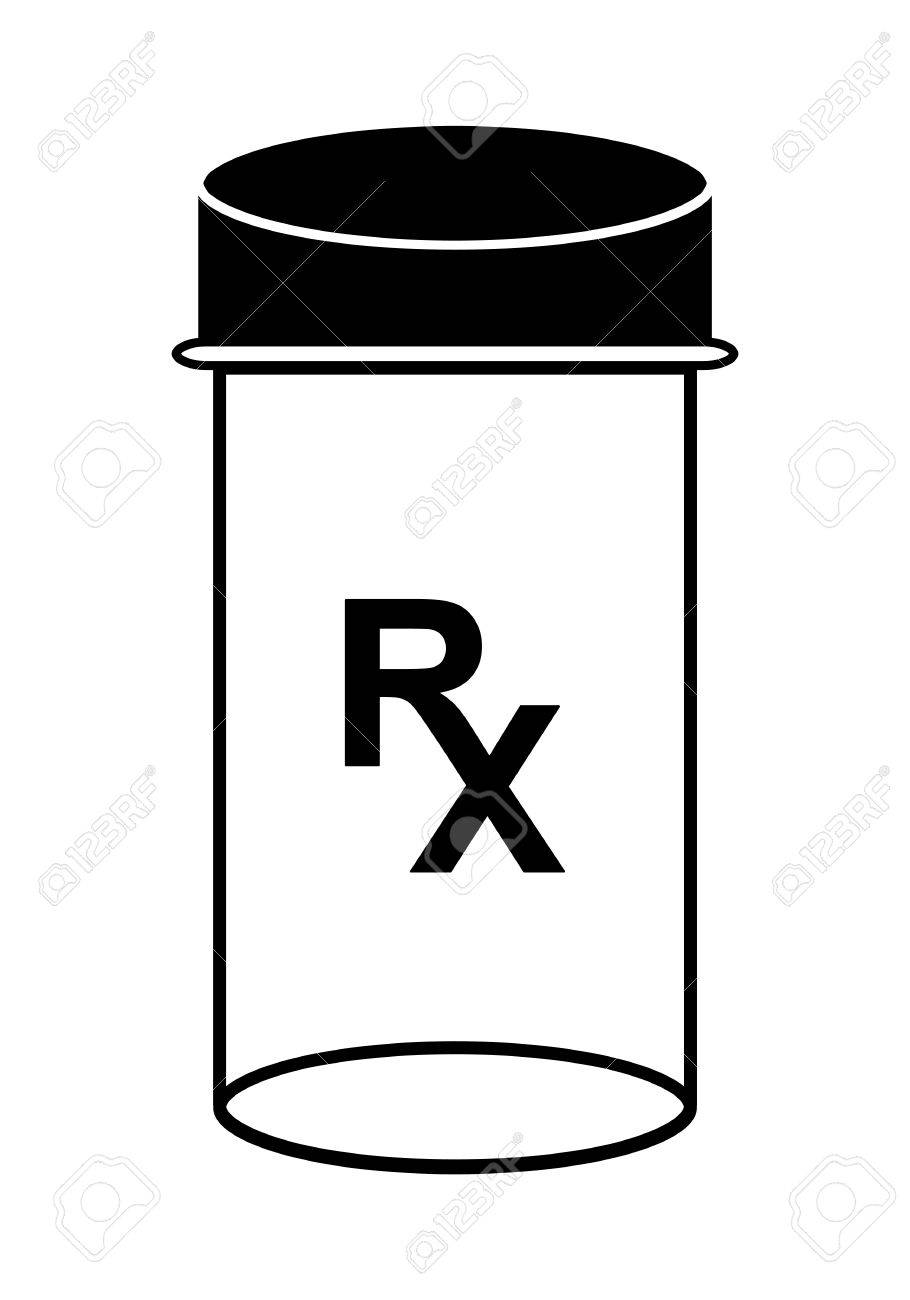 薬瓶 Rx クリップアート の写真素材 画像素材 Image