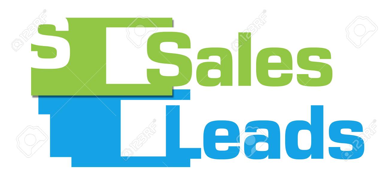sales leads green blue abstract stripes stock photo picture and