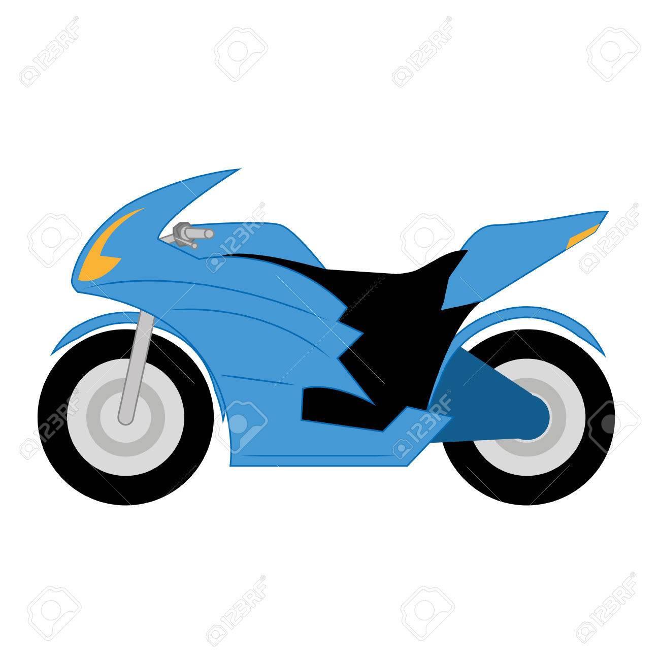 Cartoon Simple Motorcycle On White Background Royalty Free SVG, Cliparts,  Vectors, and Stock Illustration. Image 27176163., image size:1300x1300