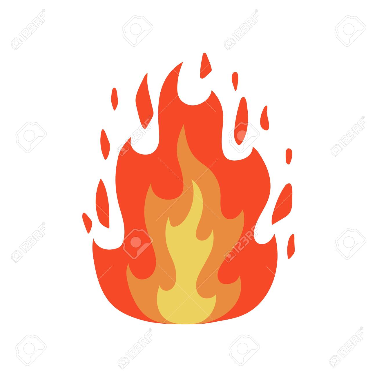 Cone De Fogo Vector Forma Abstrata Queimando Ilustração De Chama Quente Royalty Free SVG, Cliparts, Vetores, e Ilustrações Stock. Image 193119799