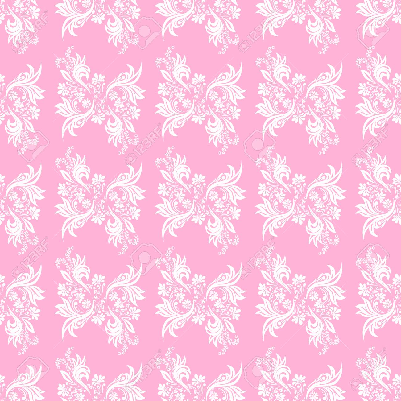 Rosa De Patrones Sin Fisuras Para La Pared Diseno Textil De Papel