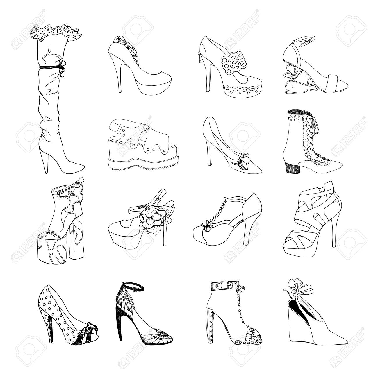 diseño de zapatos de mujer