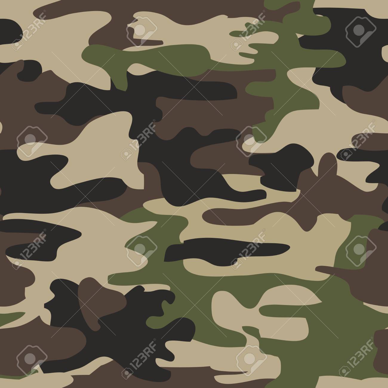 Camouflage Nahtlose Muster, Wald Militärischen Design, Armee ...