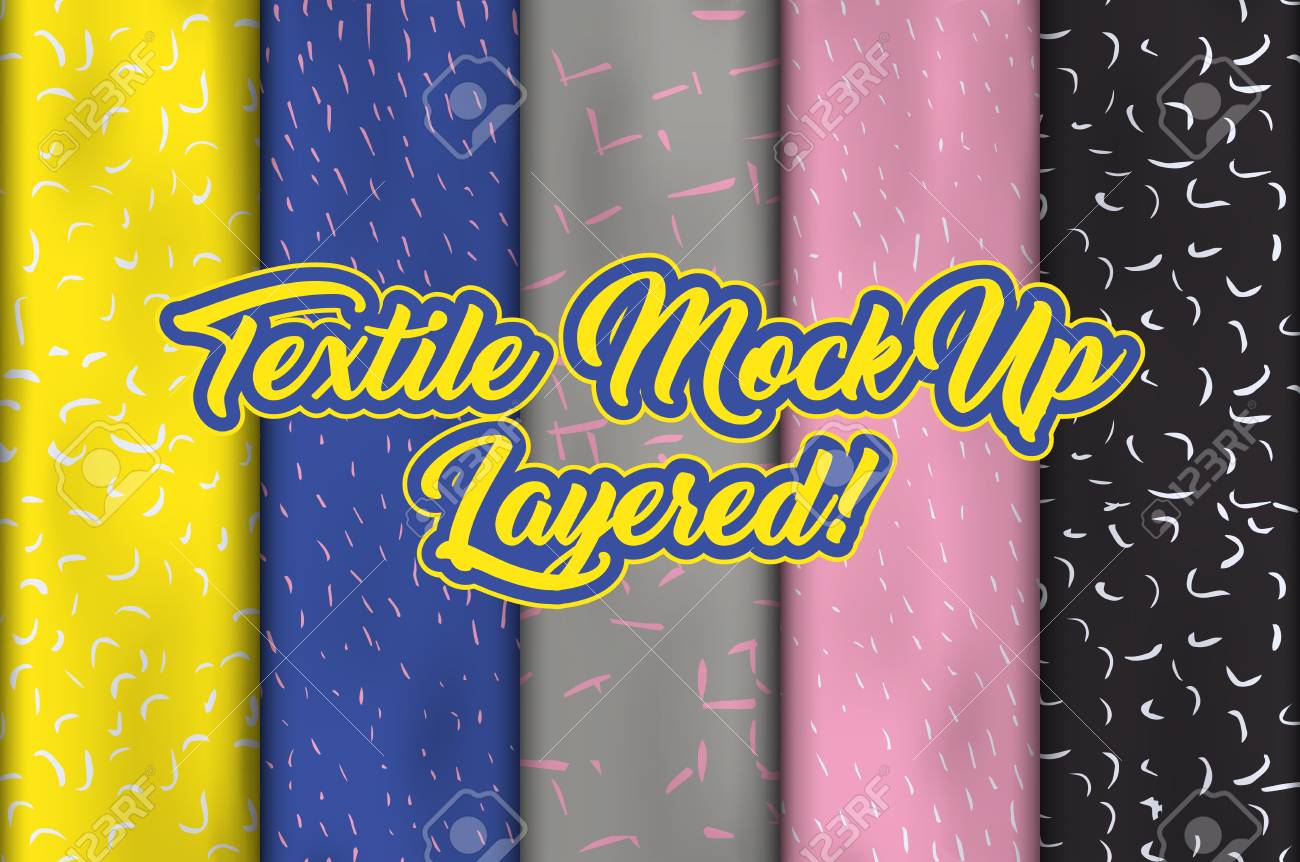 Download Set Of Layered Fabric Mockup Synthetic Or Plant Fabric Wool Royalty Free Cliparts Vectors And Stock Illustration Image 103595922