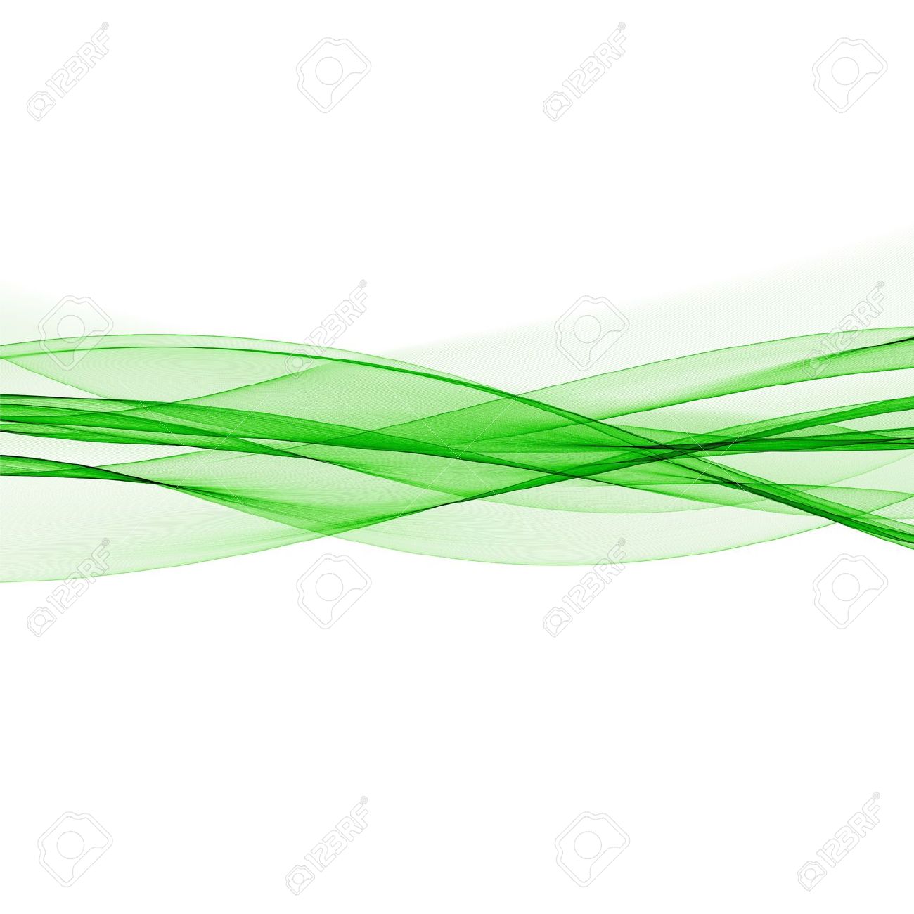 green waves background