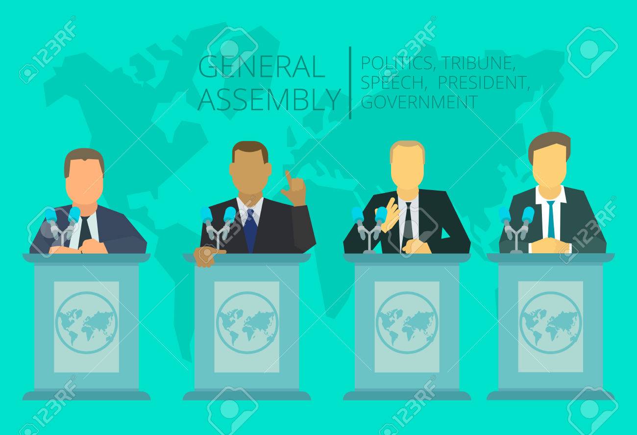 国際協議会 サミット政府の政策 国家 世界情勢の会議の大統領 のイラスト素材 ベクタ Image