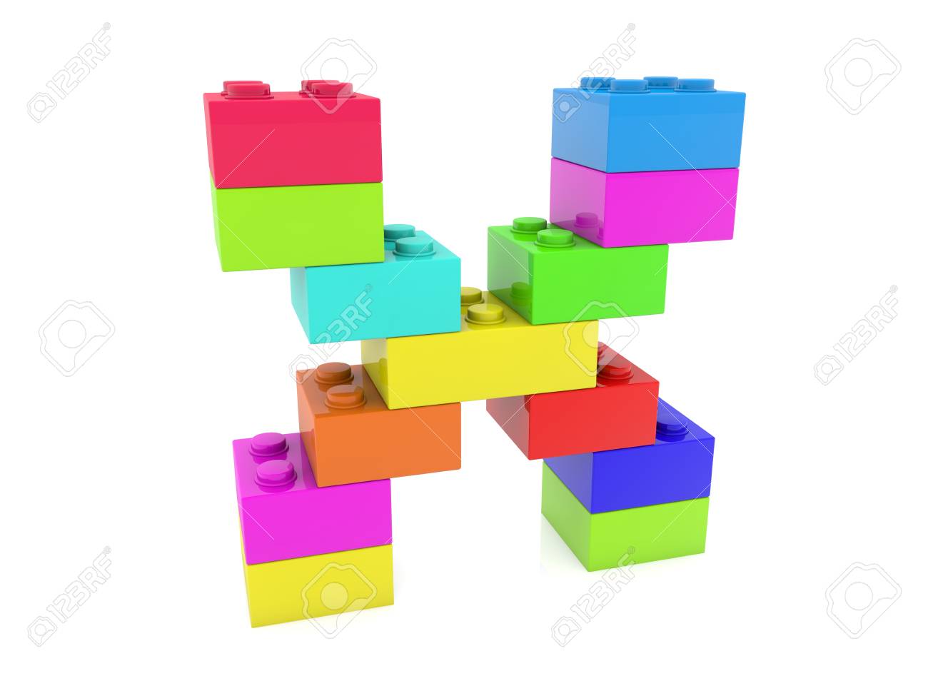 Letter X Concept Built From Toy Bricks Stock Photo, Picture And Royalty Free Image. Image 97677478.