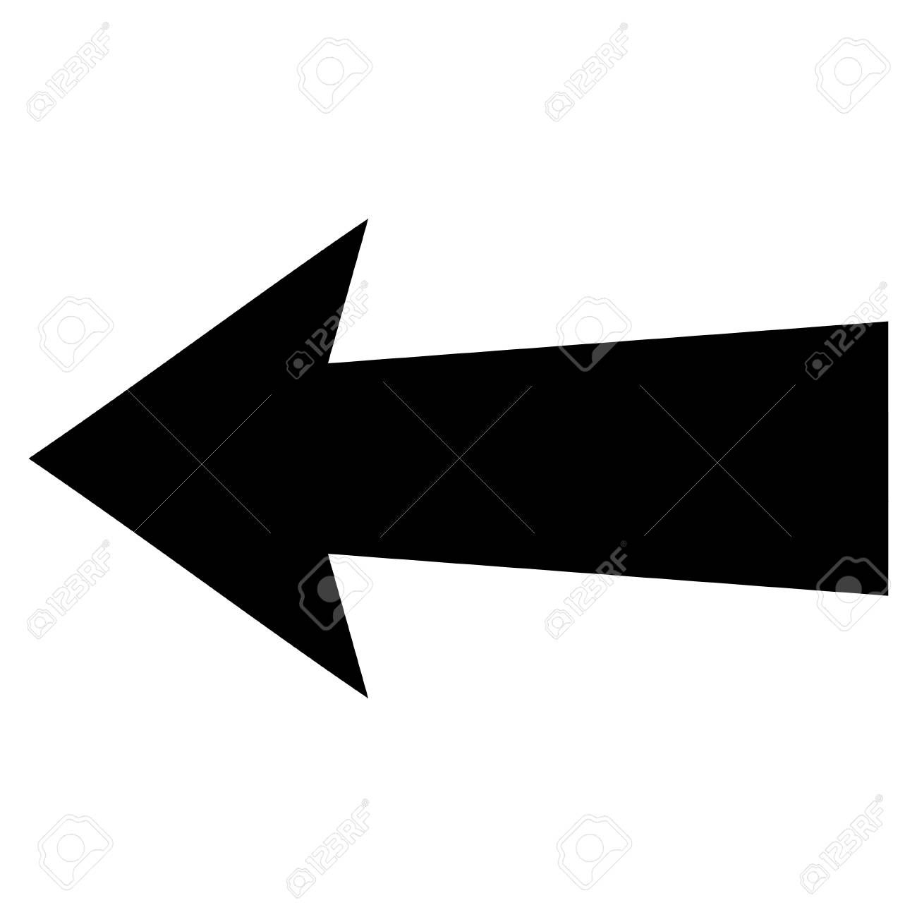 Vettoriale Icona Della Freccia Sinistra Lo Stile E Simbolo Icona Piatta Colore Nero Sfondo Bianco Image 53967123