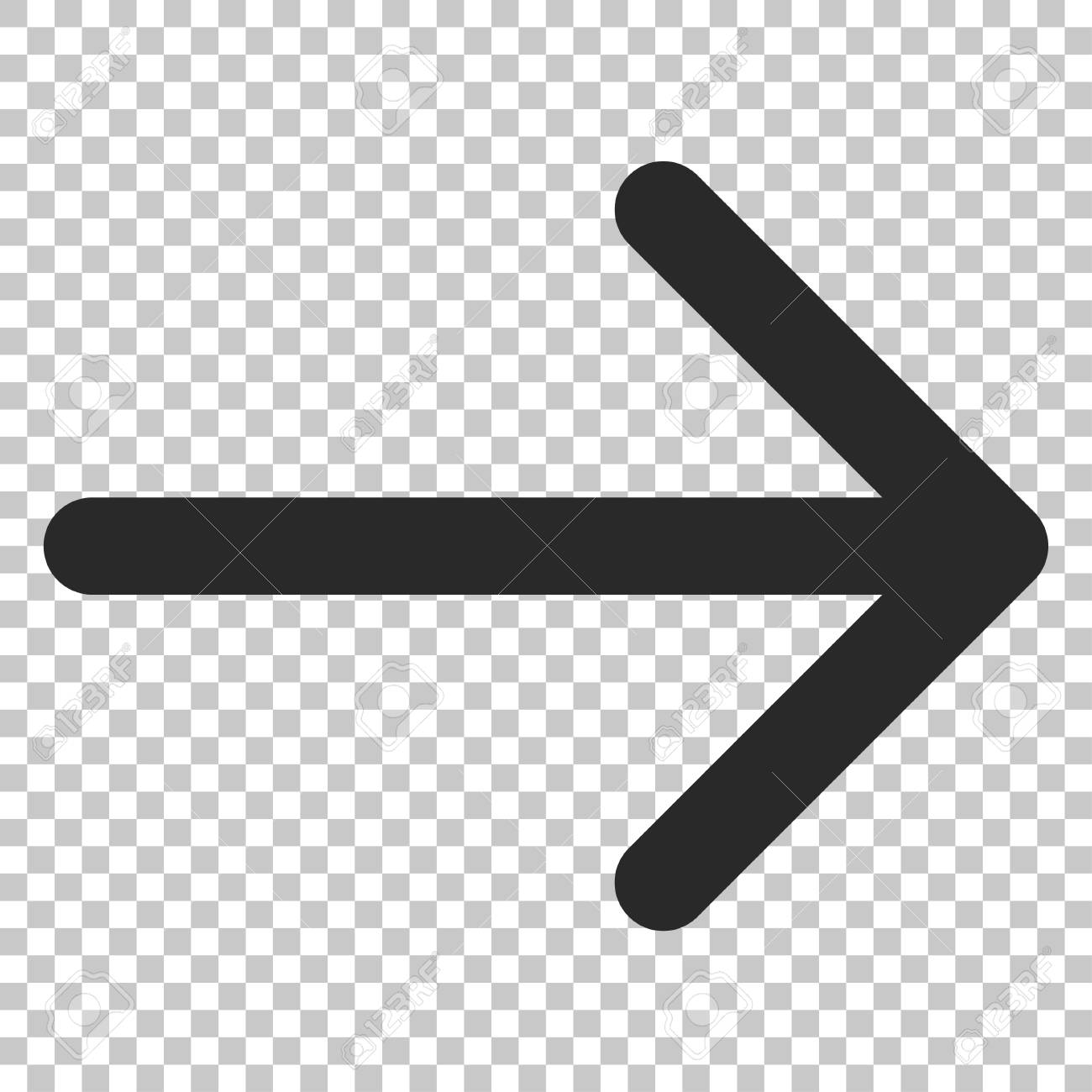 Icone De Fleche Droite Le Style D Image Est Un Symbole Iconique Gris Plat Clip Art Libres De Droits Vecteurs Et Illustration Image