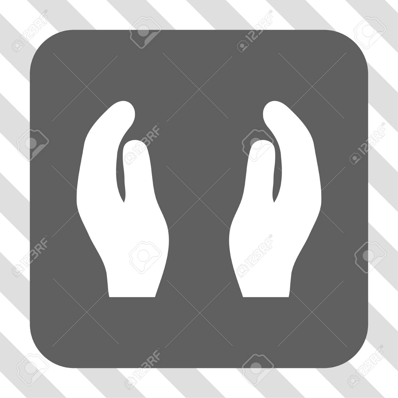 applause hands interface toolbar icon vector pictograph style