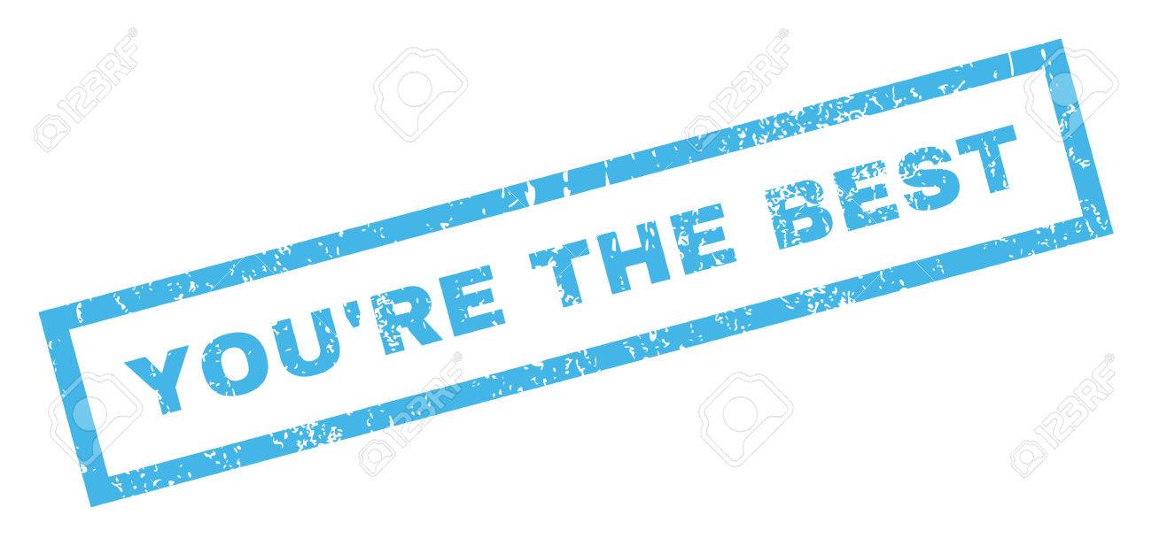you re the best text rubber seal stamp watermark tag inside stock