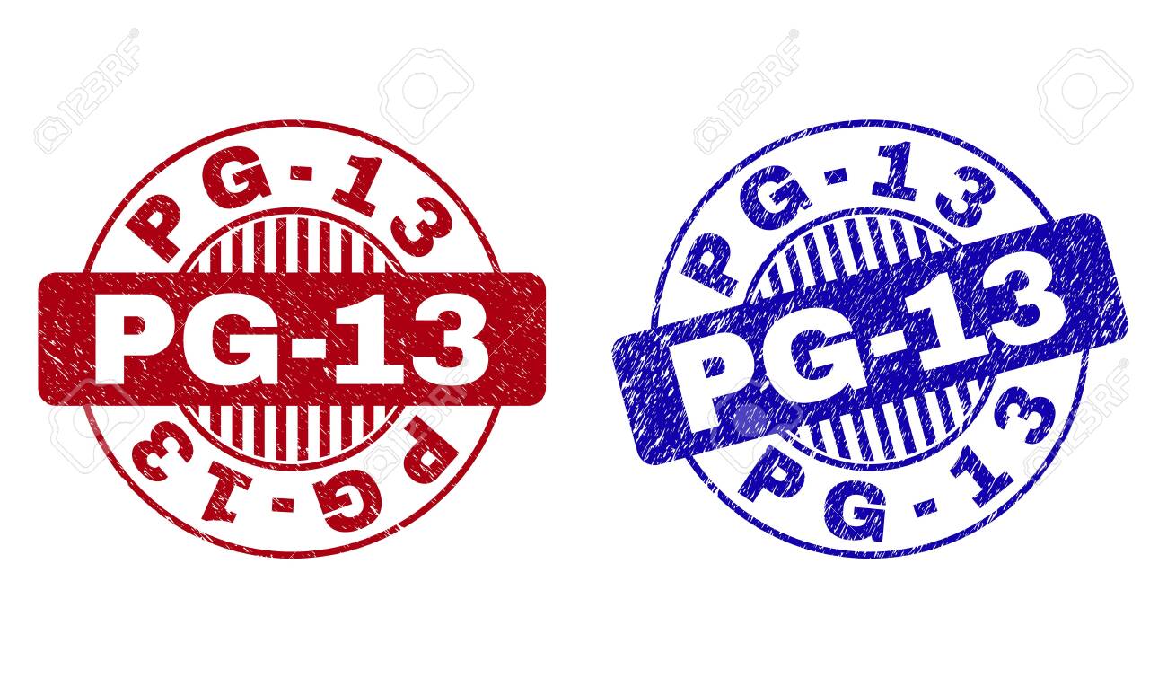 Grunge Pg 13 Round Stamp Seals Isolated On A White Background Royalty Free Cliparts Vectors And Stock Illustration Image