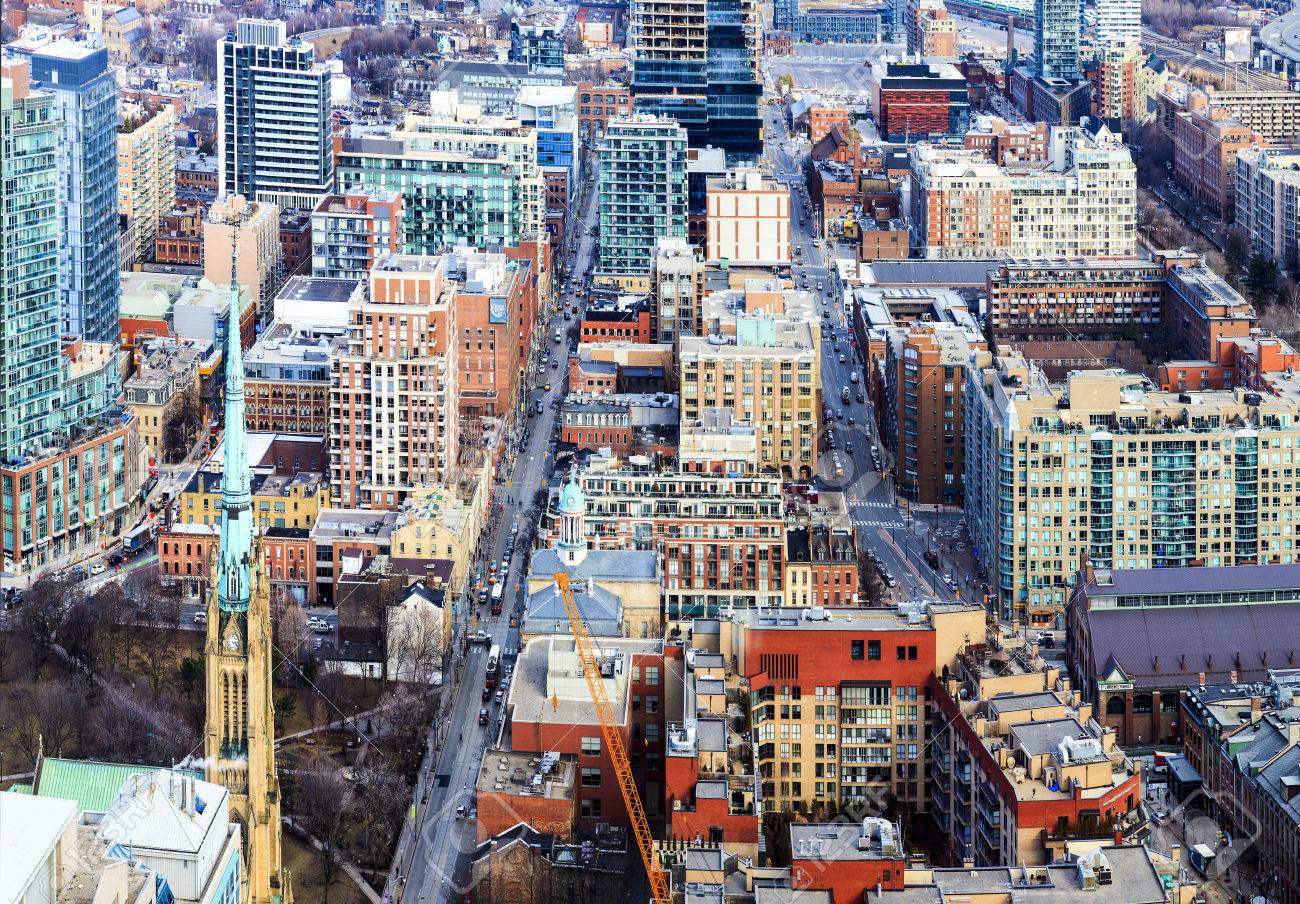 Immagini Stock Toronto Canada 5 Feb 2016 Vista Aerea Di Toronto Downtown Core Toronto E La Citta Piu Popolosa Del Canada E La Capitale Della Provincia Dell Ontario Gta Che Contiene 6 2 Milioni
