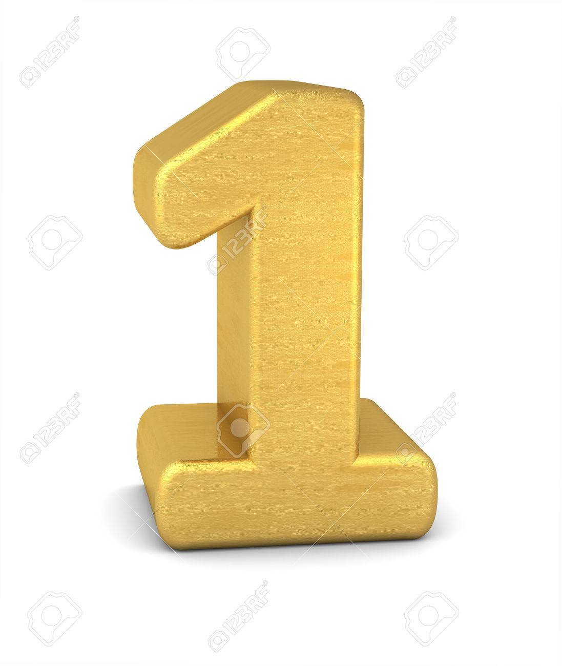 3d number 1 gold stock photo picture and royalty free image image 36942511