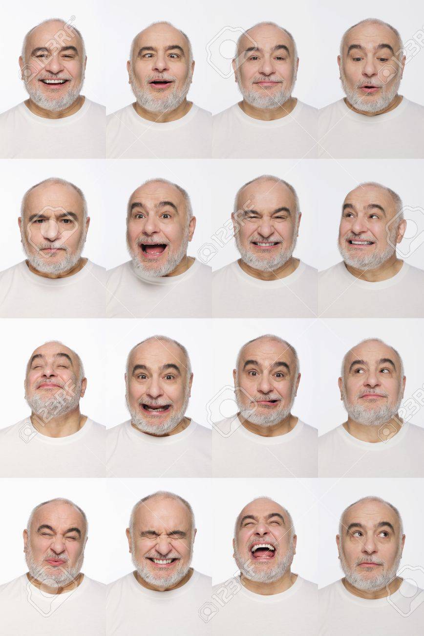 Montage of man pulling different expressions - 13148895 Montage of man pulling different expressions - 13148895