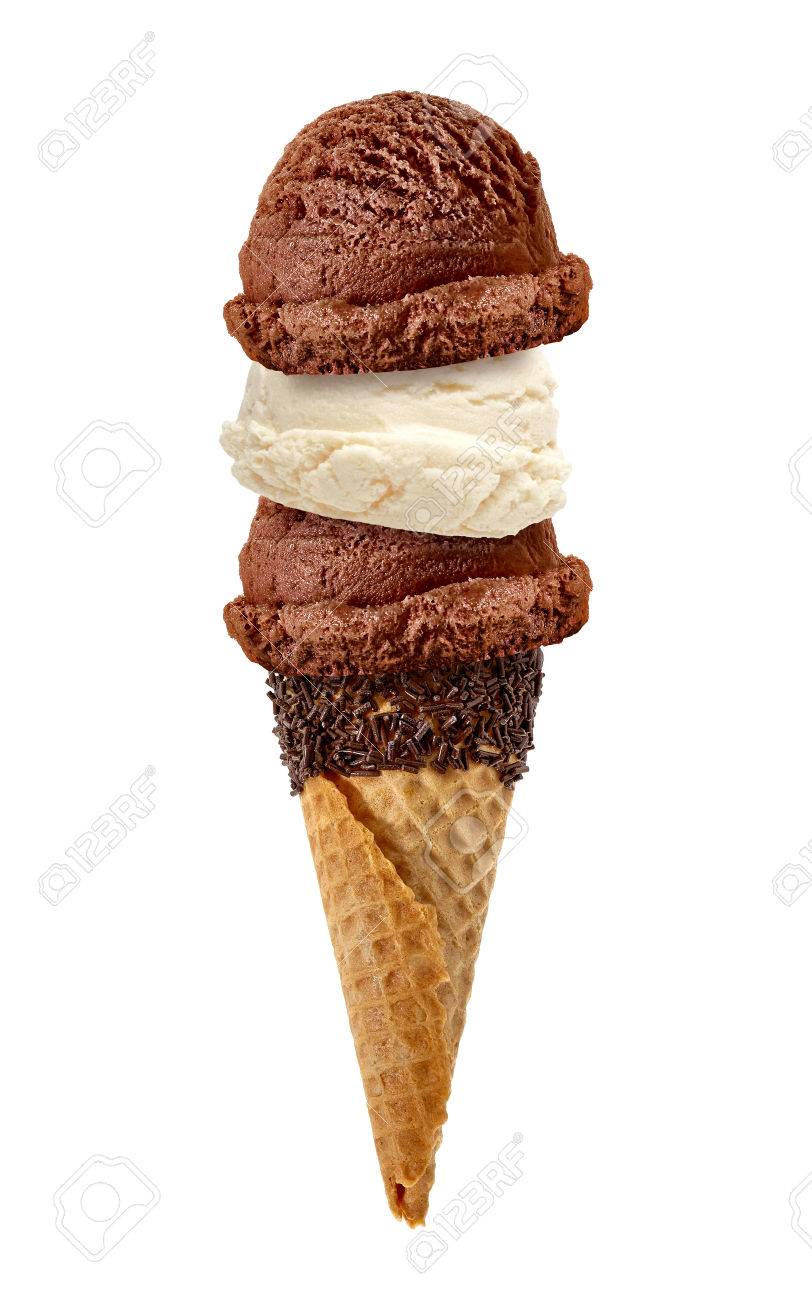 scoops of vanilla and