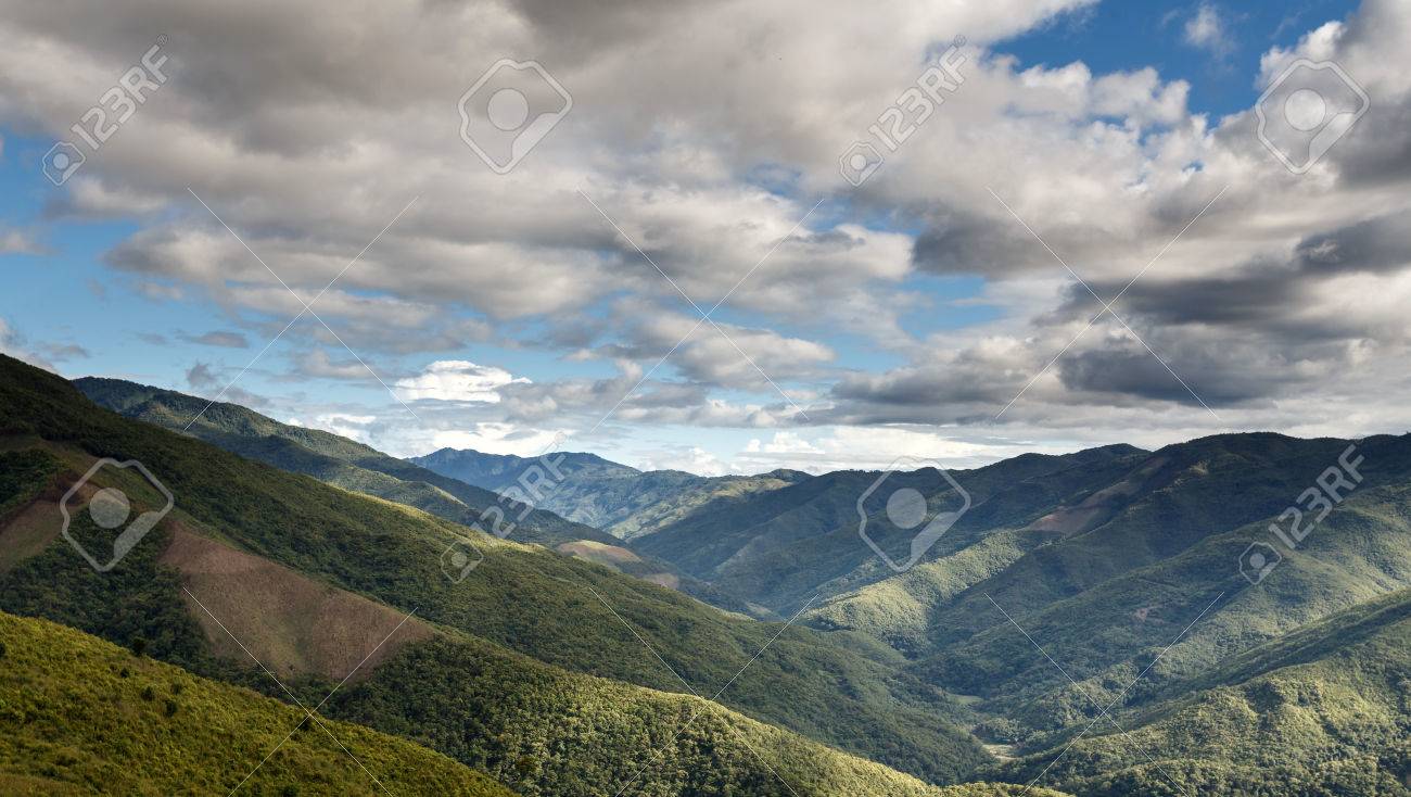 Scenic Landscape In Chin State Mountains Myanmar Burma Stock Photo Picture And Royalty Free Image Image 42819605