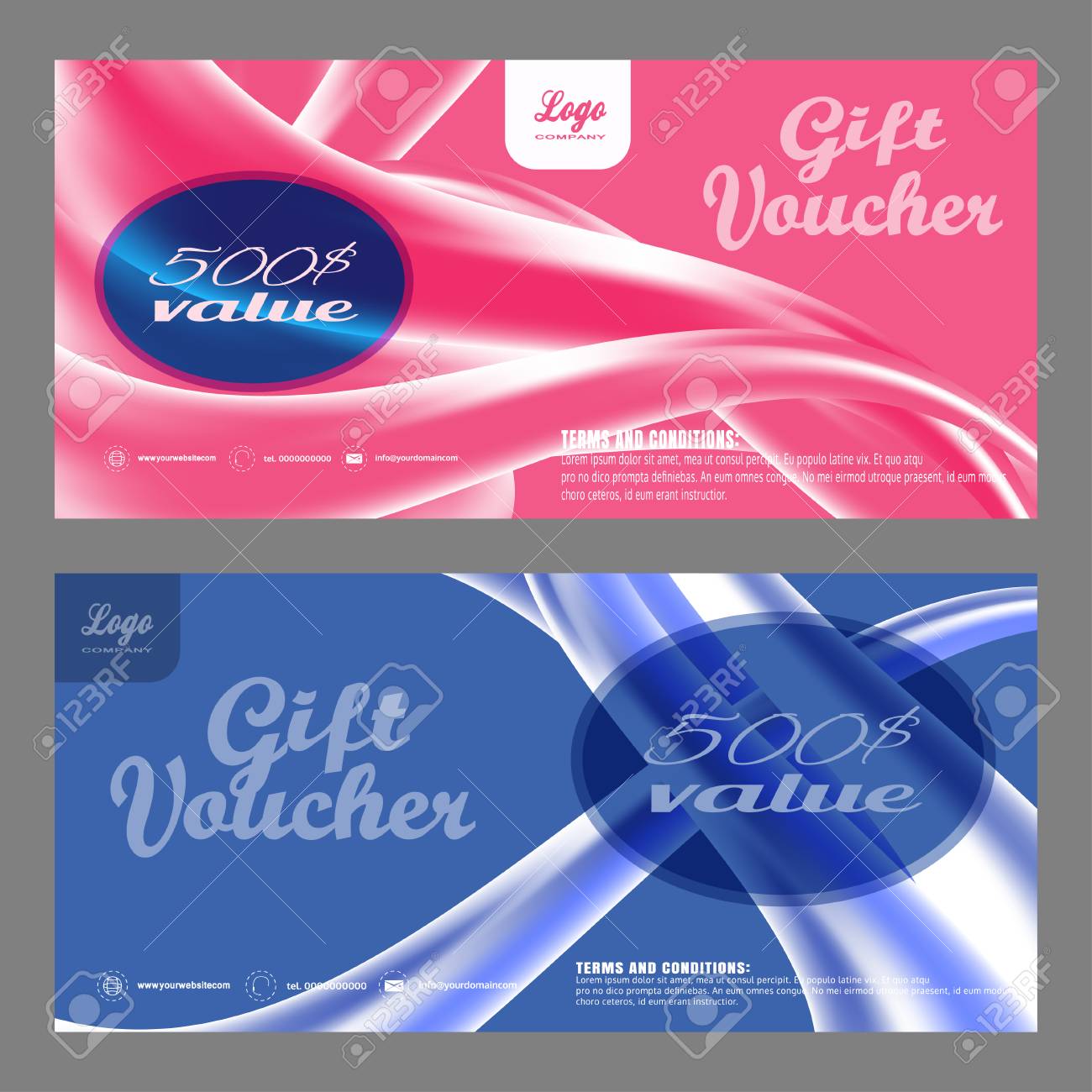 blank of gift voucher vector illustration to increase sales on