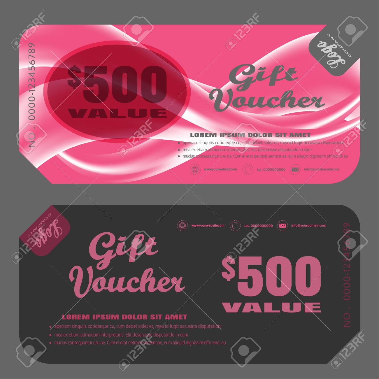 blank of gift voucher vector illustration to increase sales on