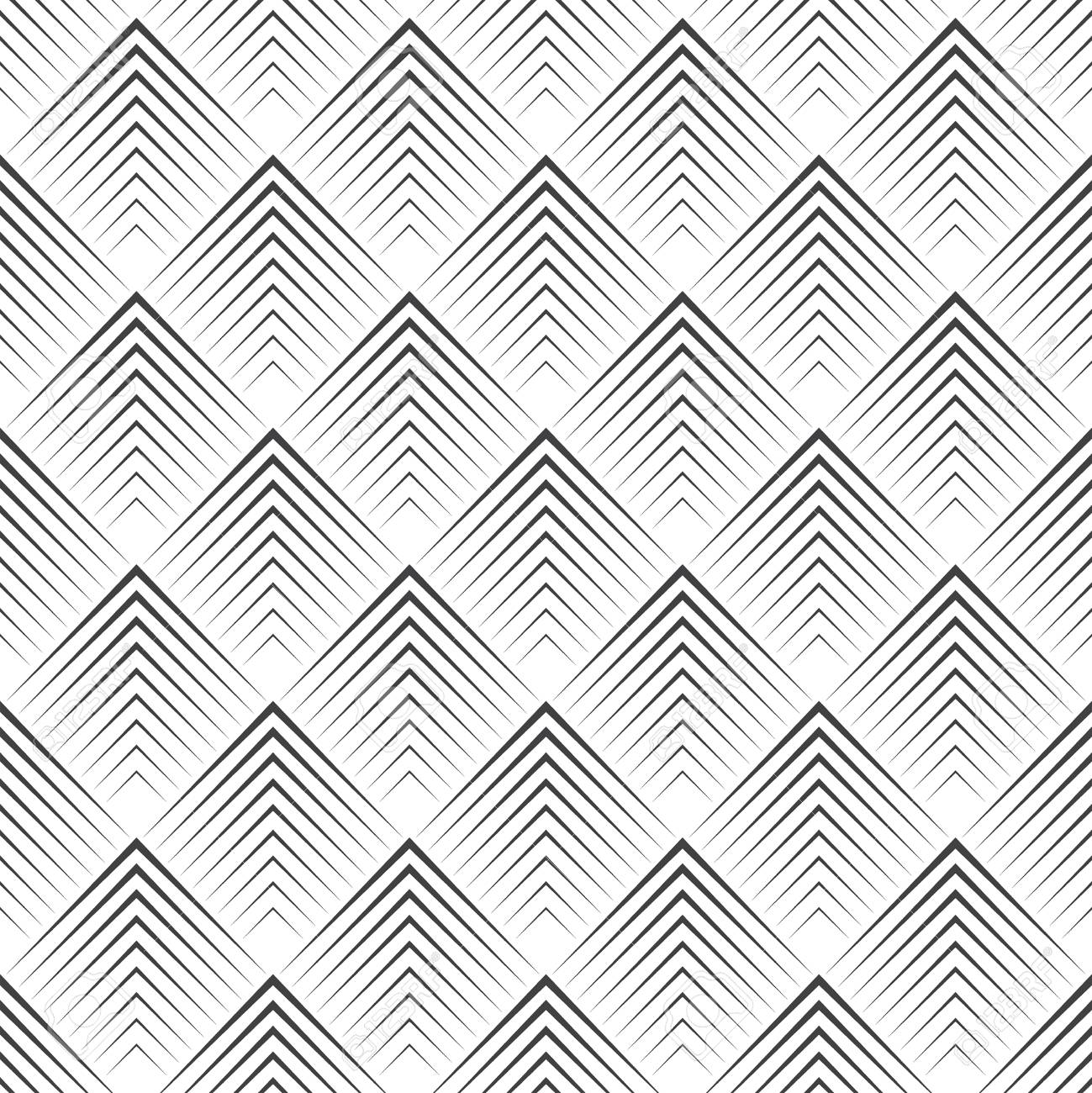 Art Deco Seamless Pattern Moderne Stilvolle Textur Regelmassig Geometrische Muster Mit Dunnen Linien An Den Ecken Wiederholen Rauten Vector Abstrakte Nahtlose Hintergrund Lizenzfrei Nutzbare Vektorgrafiken Clip Arts Illustrationen Image 53613361