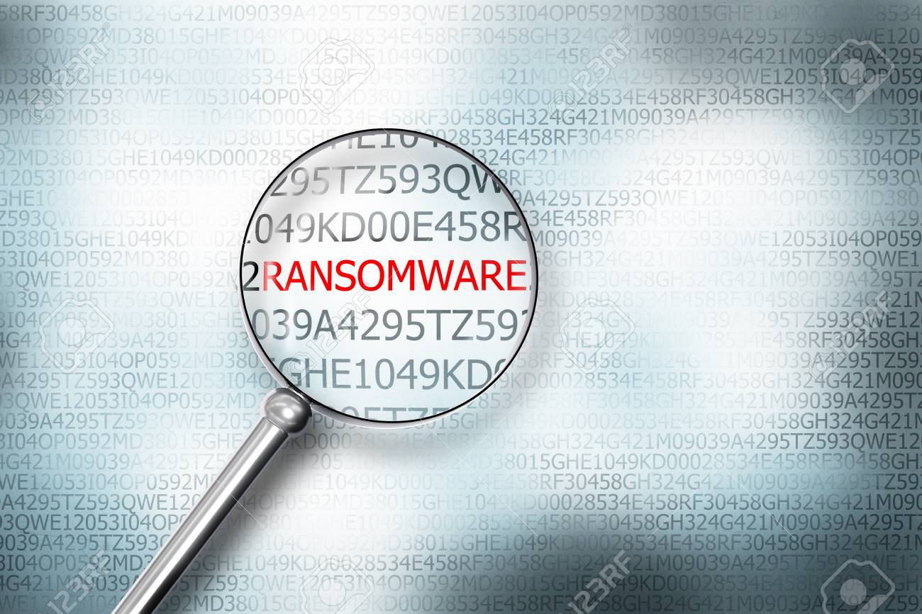 reading ransomware digital computer screen magnifying glass 3D Illustration - 65269578 reading ransomware digital computer screen magnifying glass 3D Illustration - 65269578
