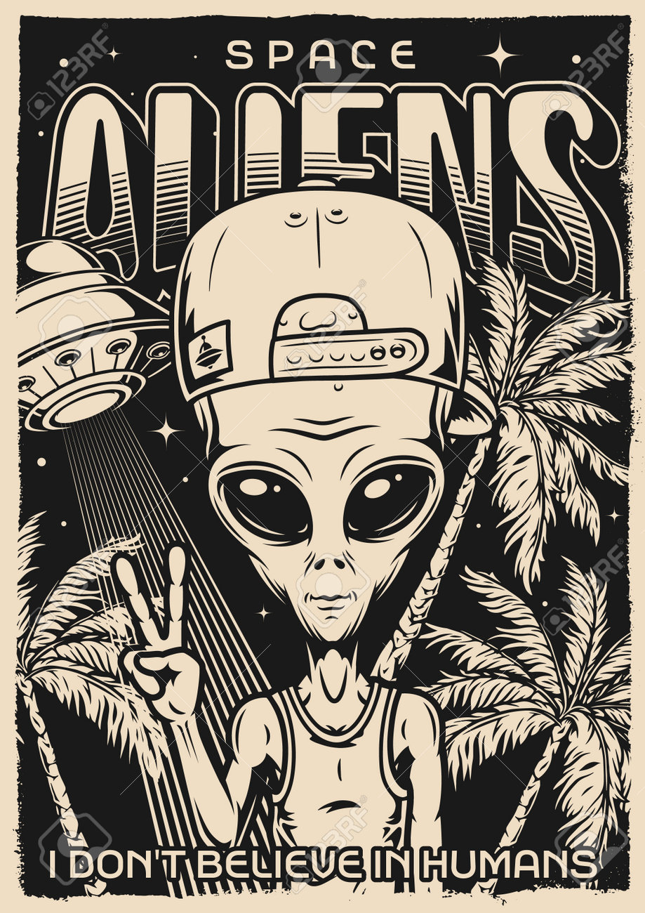 80'S☆E.T.☆壁掛け☆4☆ビンテージ☆ポスター☆アート☆宇宙人☆UFO