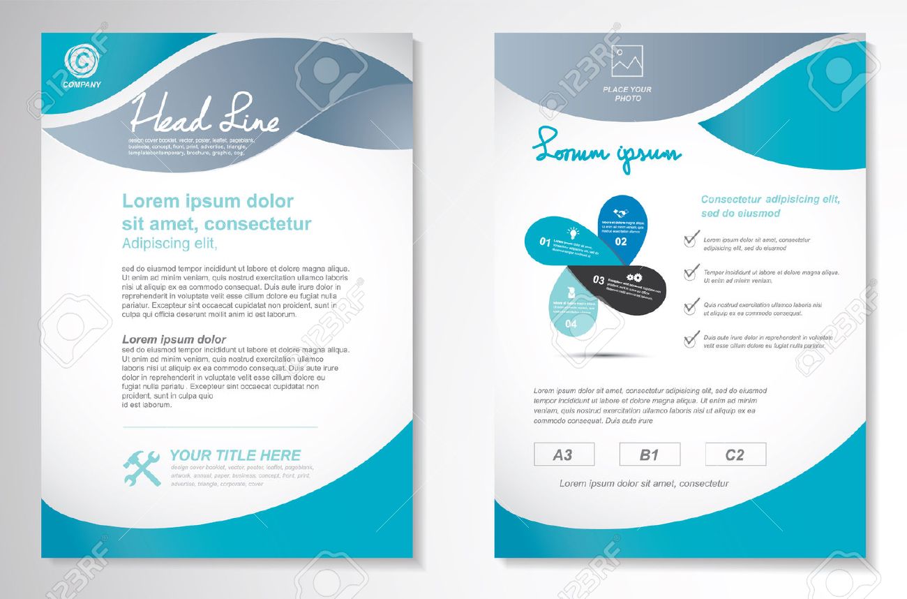 vector brochure flyer design layout template size a4 front