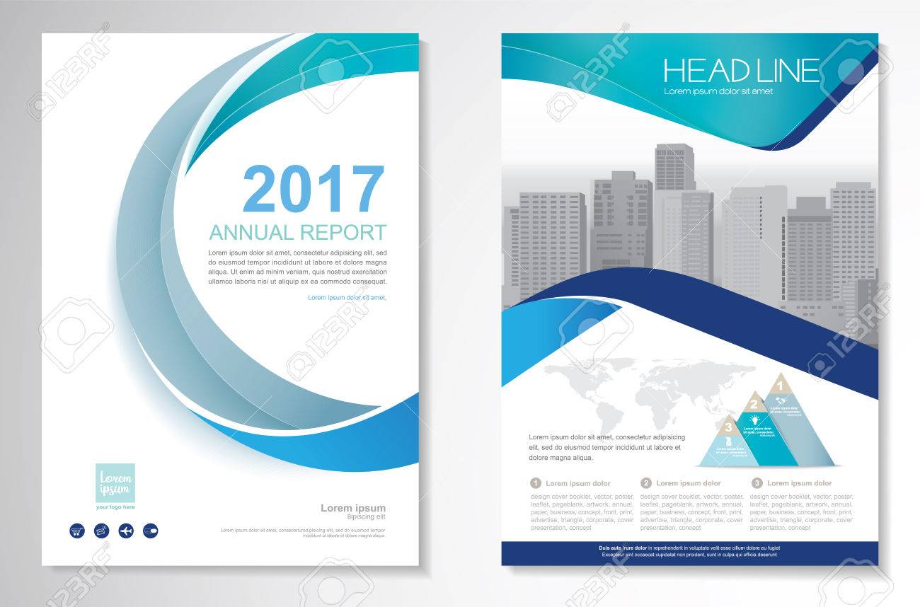 template vector design for brochure annual report magazine