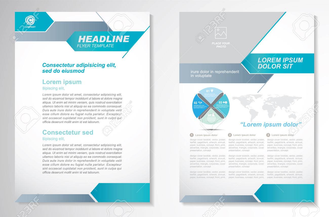 vector brochure flyer design layout template size a4 front cover page designer