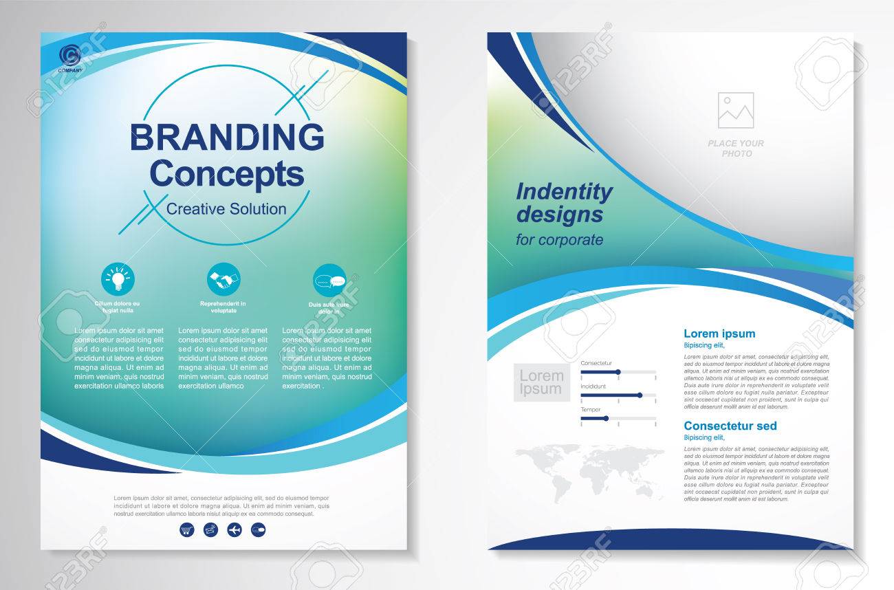 template vector design for brochure annual report magazine portfolio layout designs