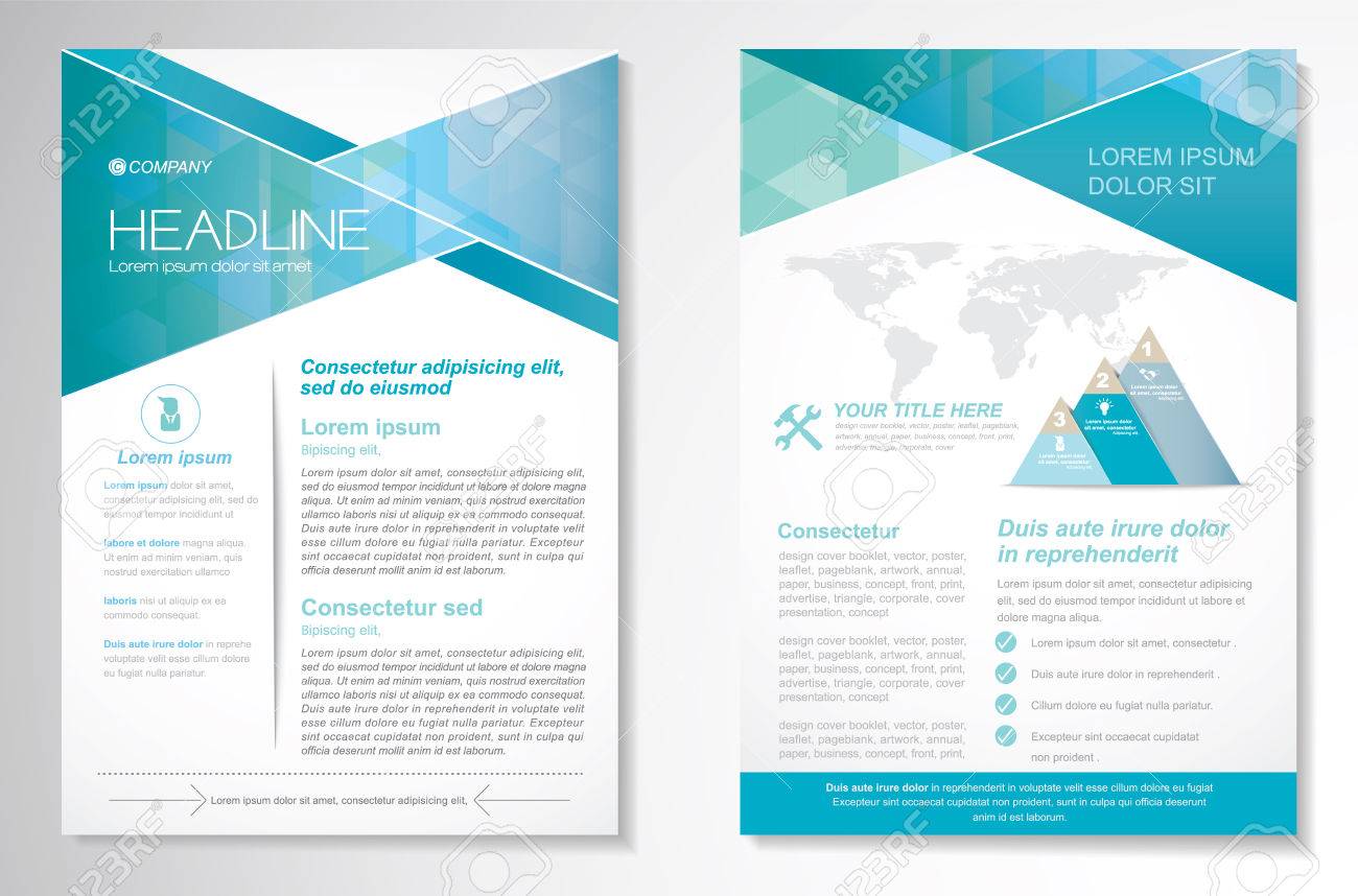 vector brochure flyer design layout template size a4 front design layout