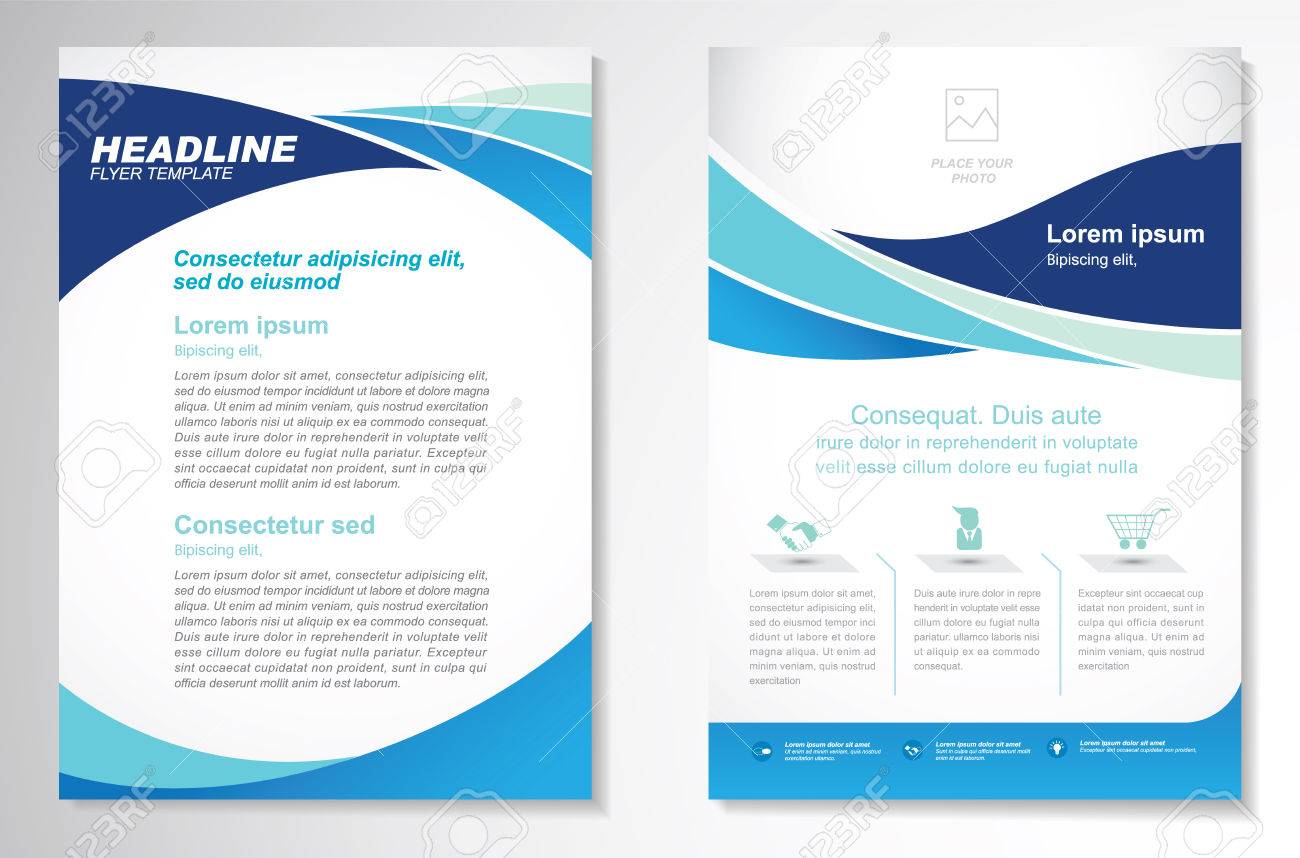 vector brochure flyer design layout template size a4 front