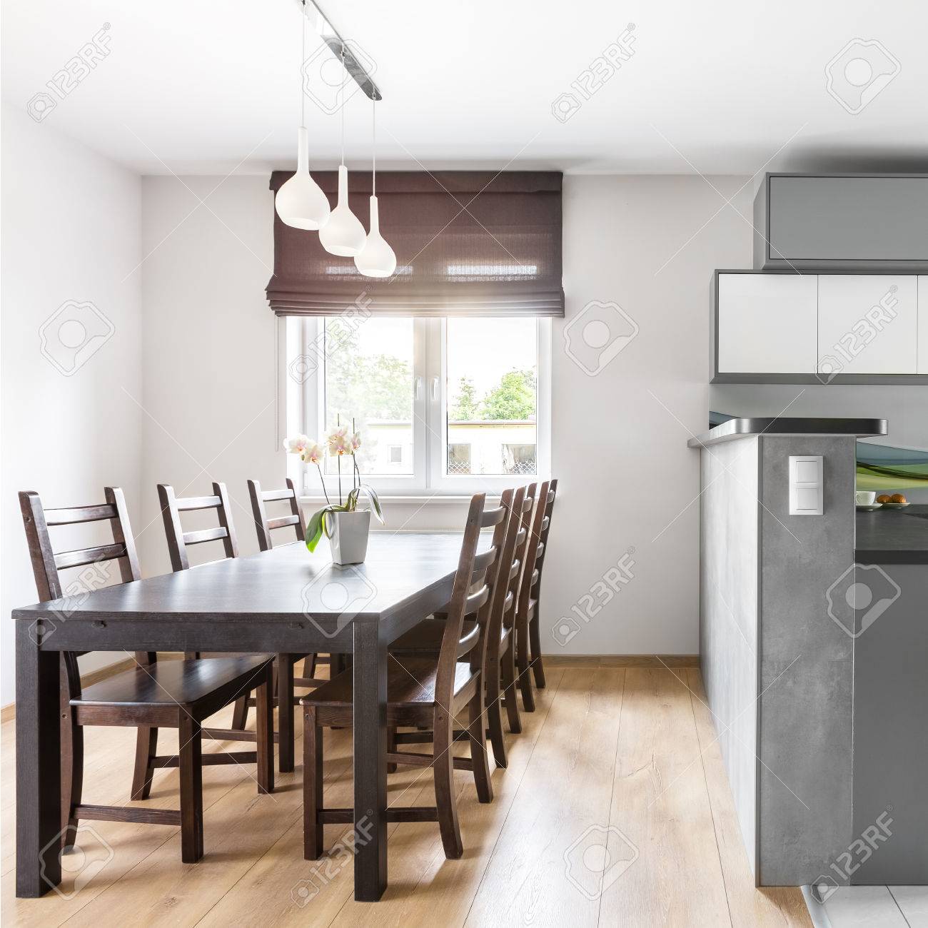 Interieur Moderne Villa Mit Licht Geräumige Küche Offen Zum ... Interieur Moderne Villa Mit Licht Geräumige Küche Offen Zum ...