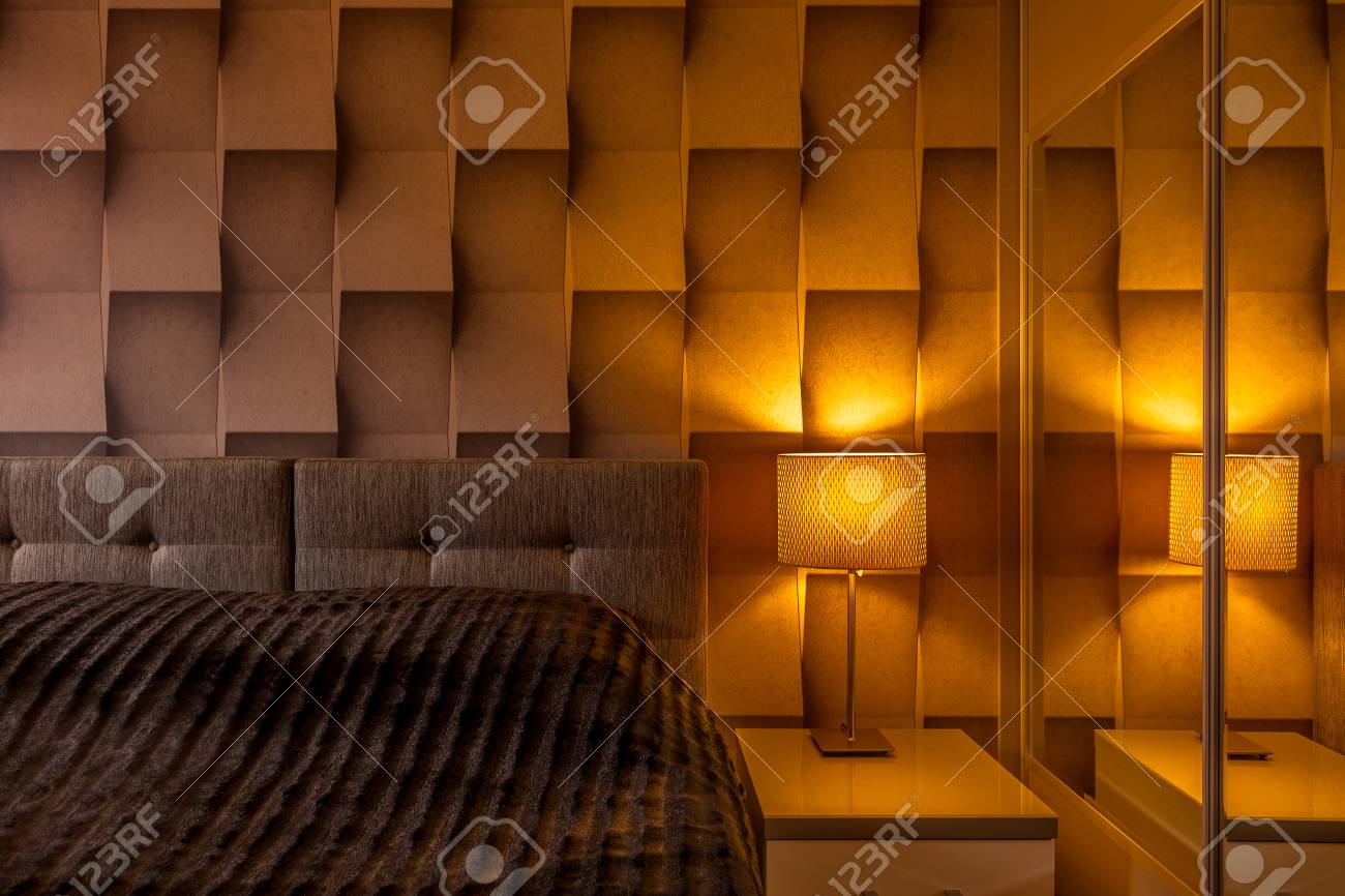 modern bedroom interior with
