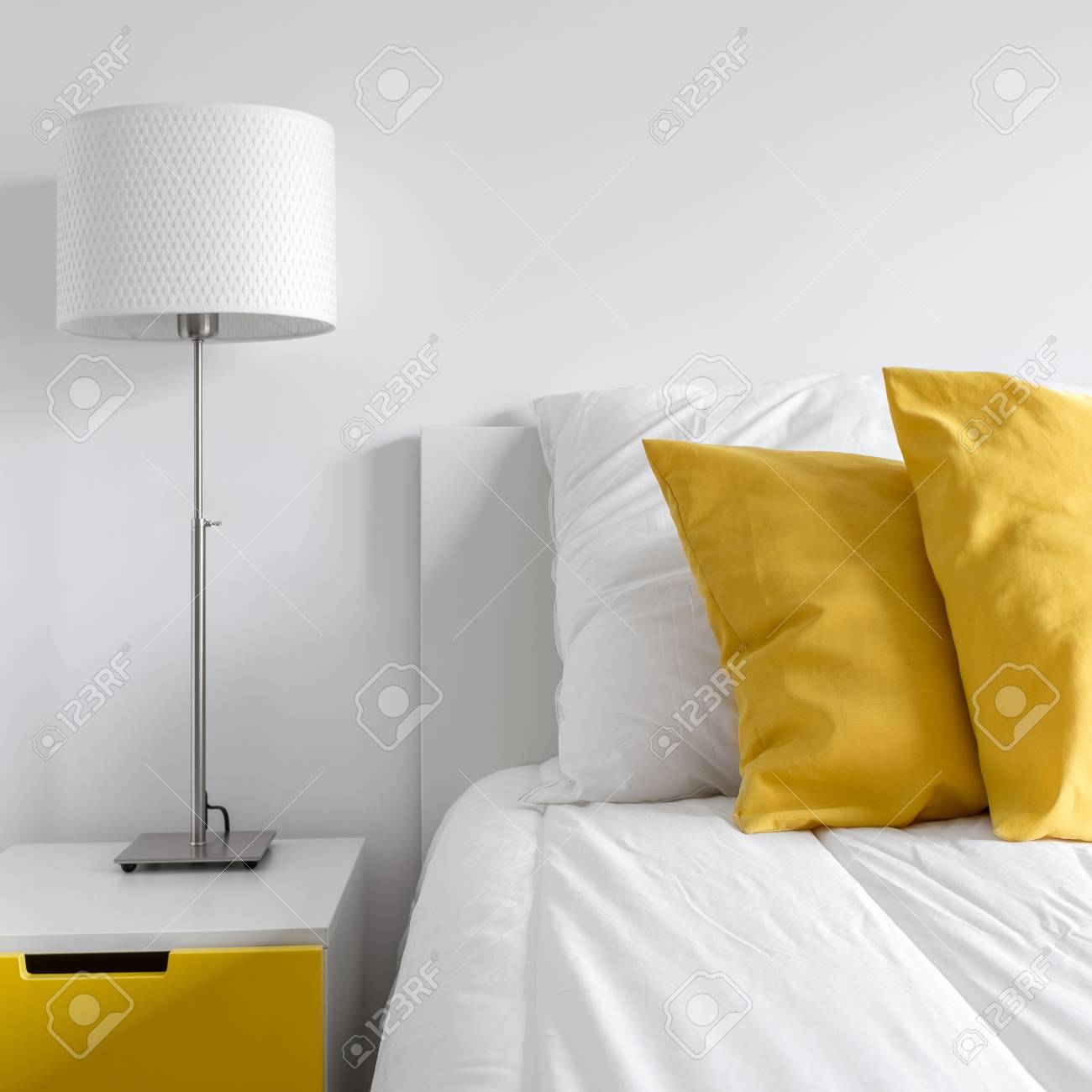 yellow side lamp