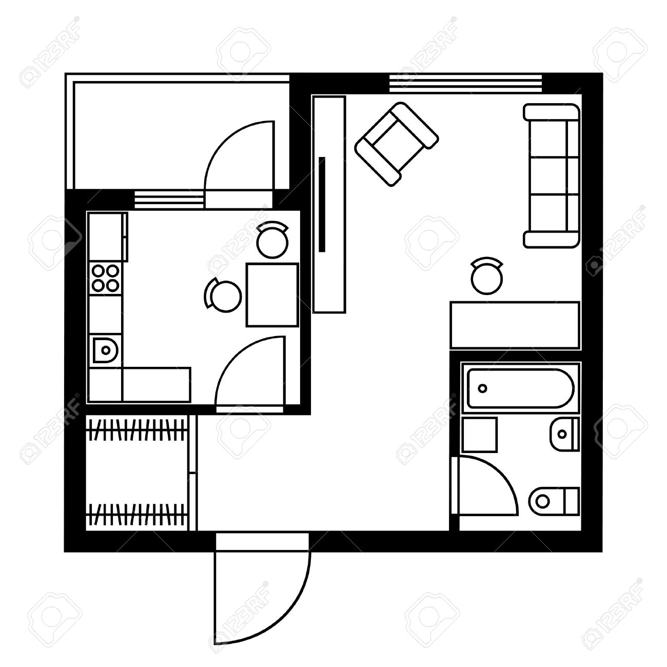 plan d'étage de maison