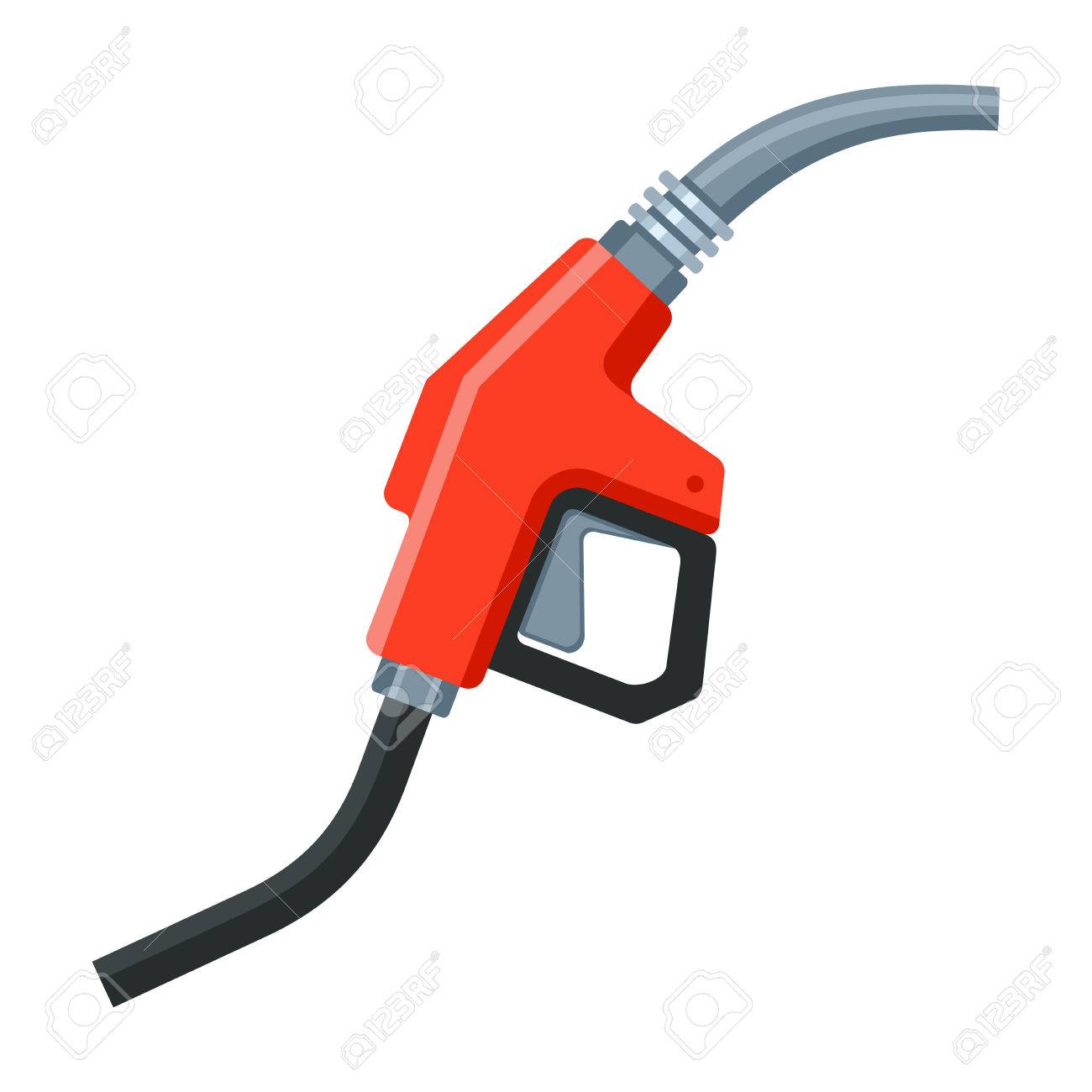 ガソリン スタンド銃アイコン フラット スタイル ベクトル図 のイラスト素材 ベクタ Image