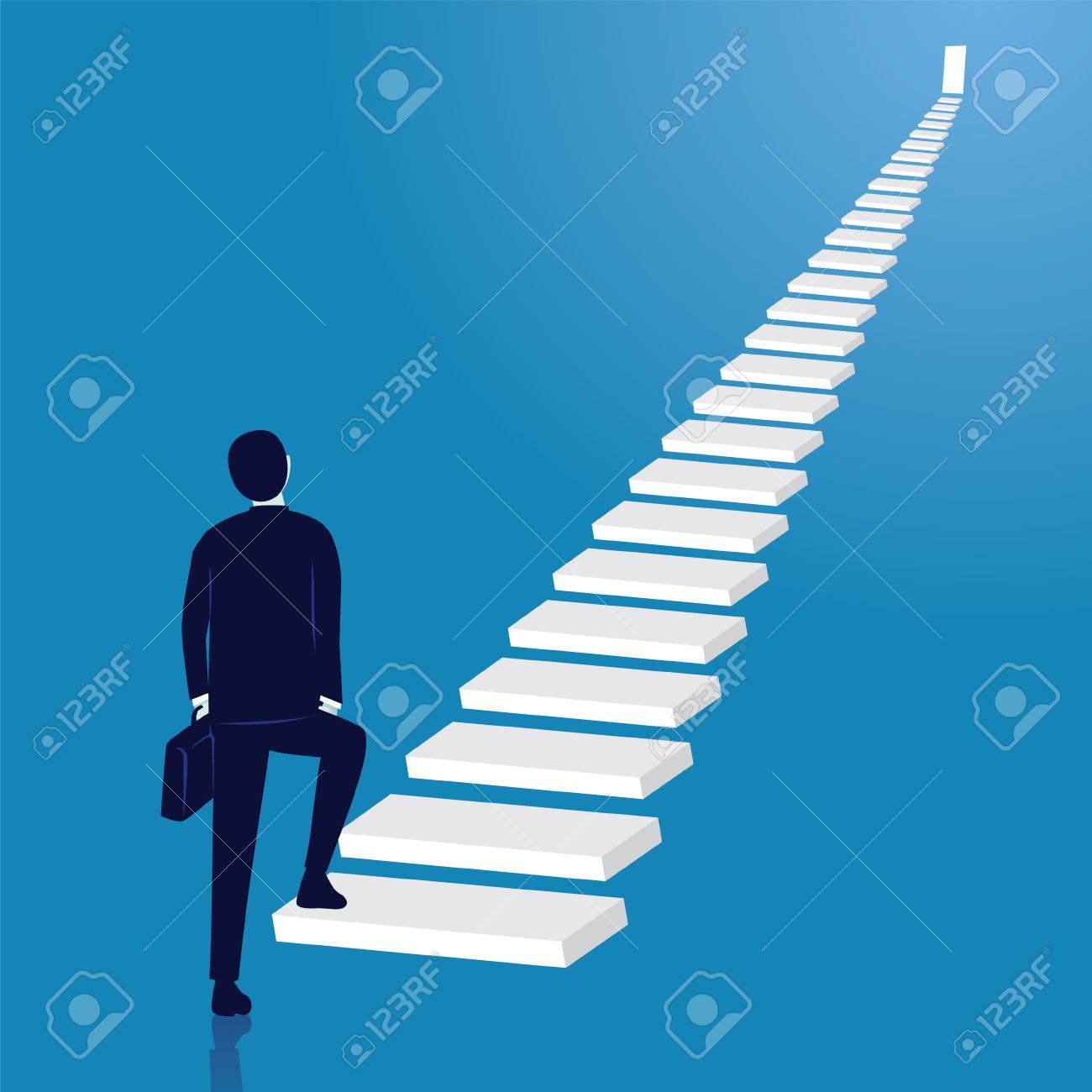 vector illustration business journey concept future success
