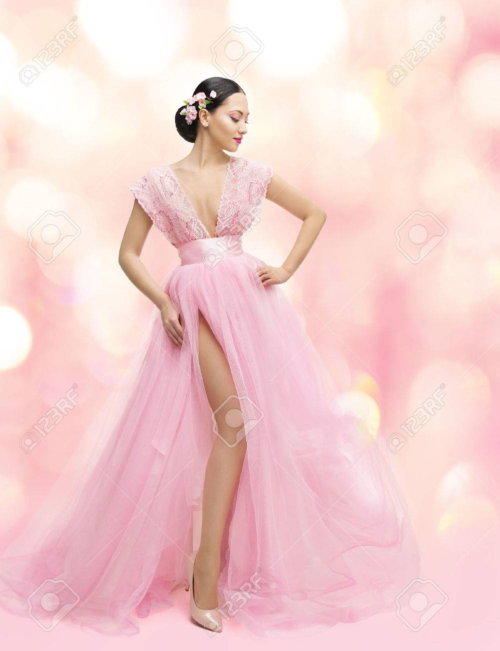 Asian pink dress Clearance