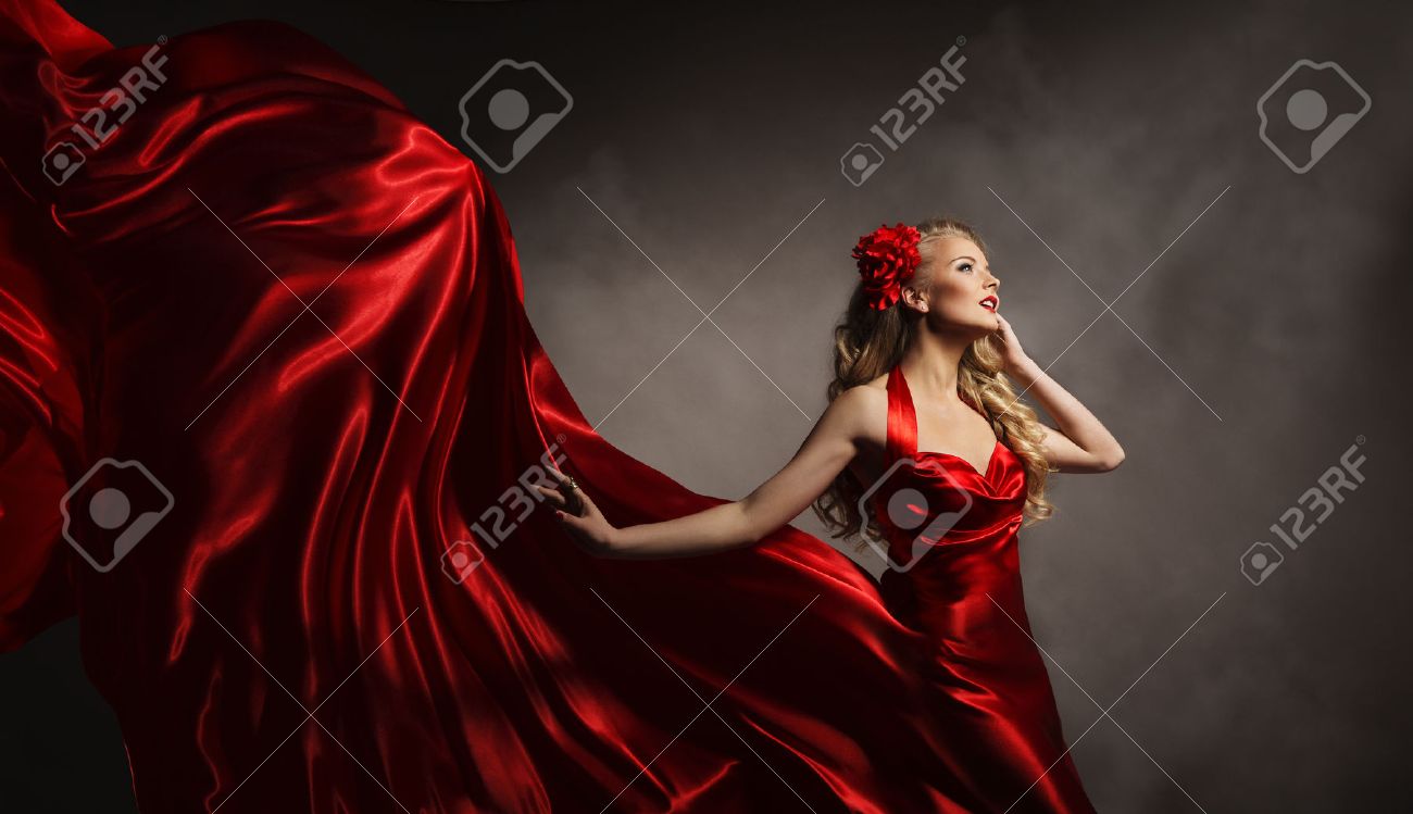 robe glamour rouge