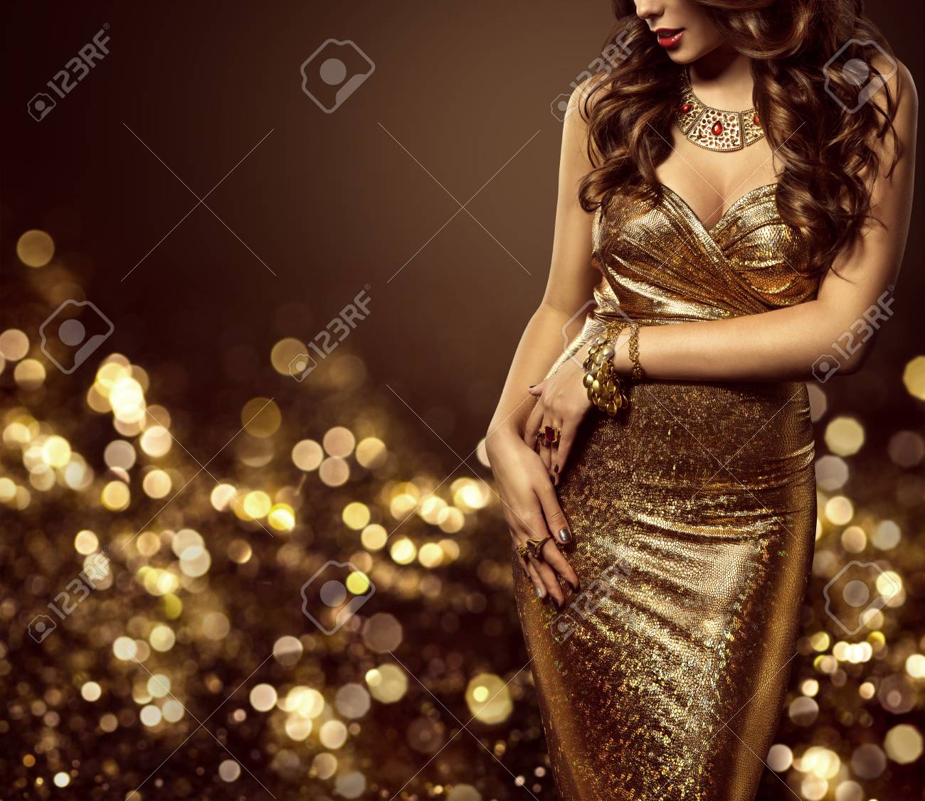 sexy gold dress